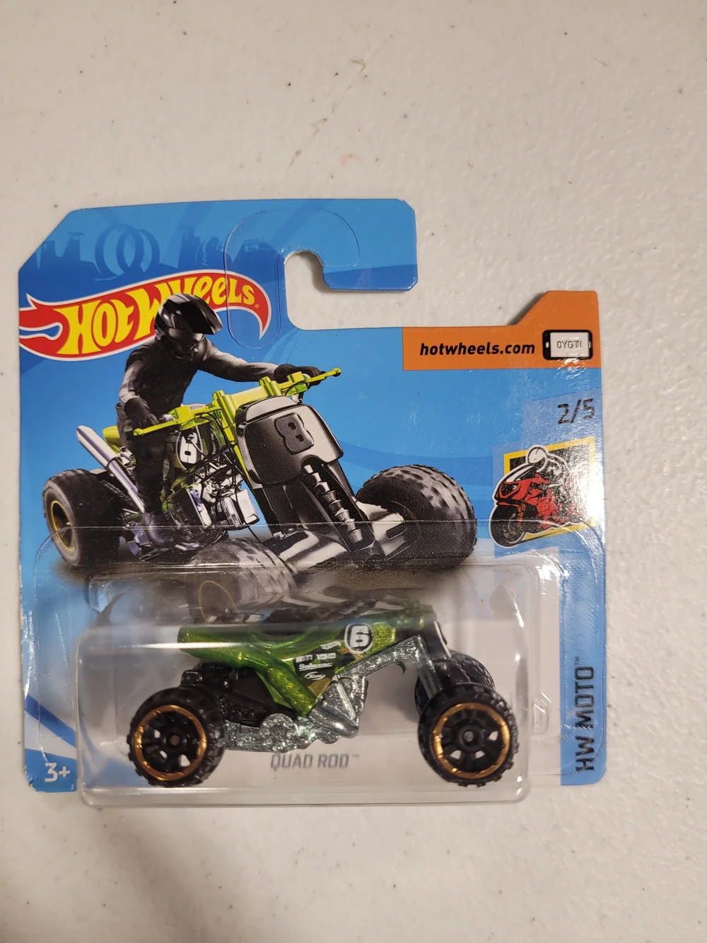 Hot Wheels Quad Rod Toy ATV in Green